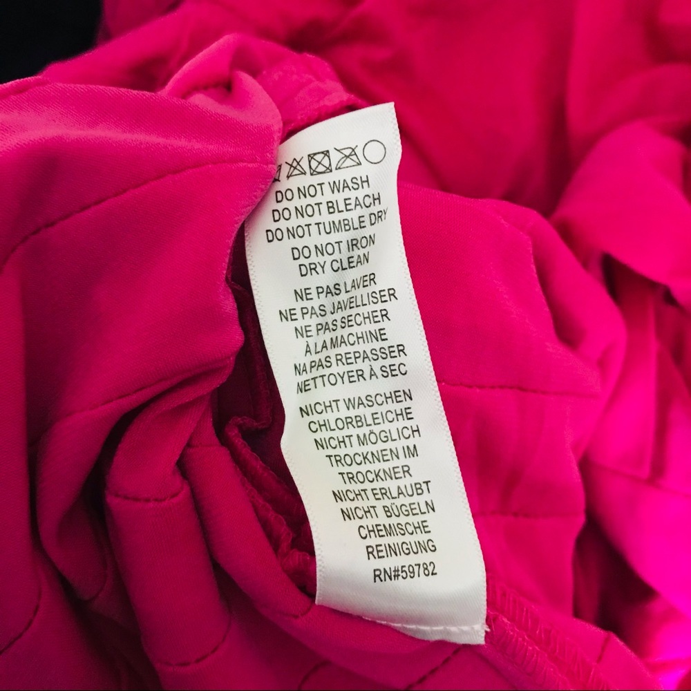 πAdrianna Papell Assymetric Draped Band Pink- 20W - Picture 11 of 11